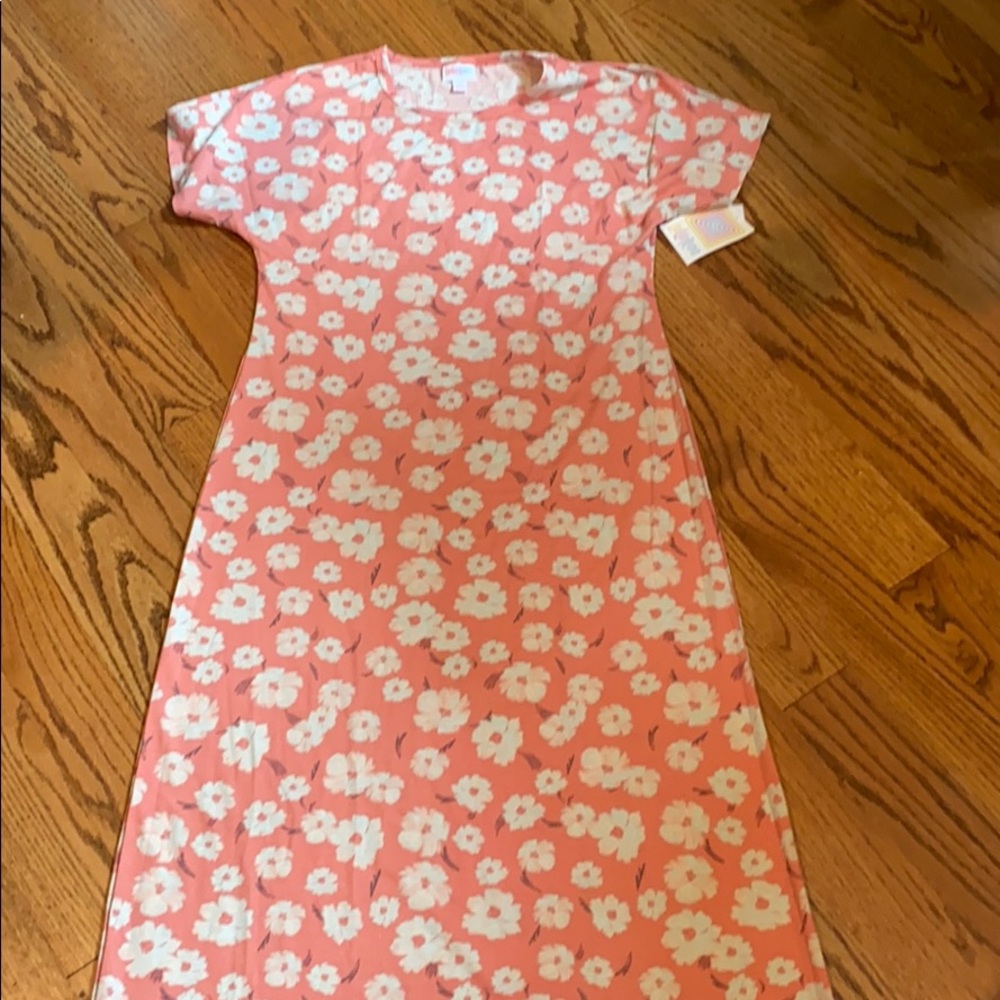 NWOT LuLaRoe Maria Full Length Maxi Dress - M - Flowers